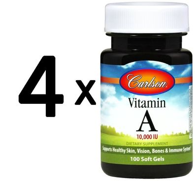 4 x Vitamin A, 10 000 IU - 250 softgels