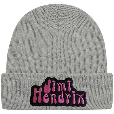 Jimi Hendrix Graue Beanie Mütze - Hard Rock Musik Beanies Mützen Caps Hats Hüte
