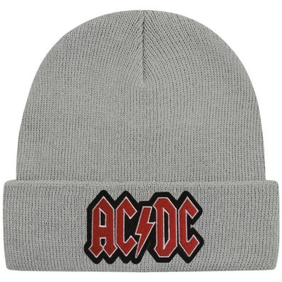 AC/ DC Graue Classic Beanie Mütze - ACDC Hard Rock Beanies Mützen Caps Hats Hüte