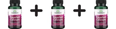 3 x Eggshell Calcium with Vitamin D-3 - 60 caps