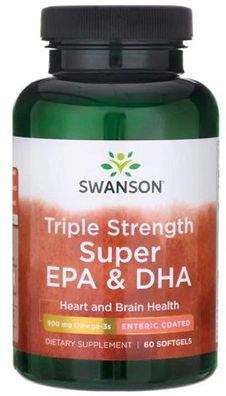 Super EPA & DHA, Triple Strength - 60 softgels