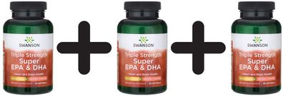 3 x Super EPA & DHA, Triple Strength - 60 softgels