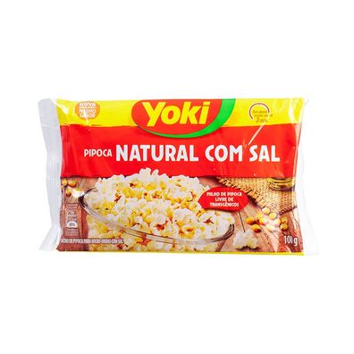 YOKI Mikrowellen-Popcorn SALZIG Pipoca para Micro-Ondas Natural com Sal 100g
