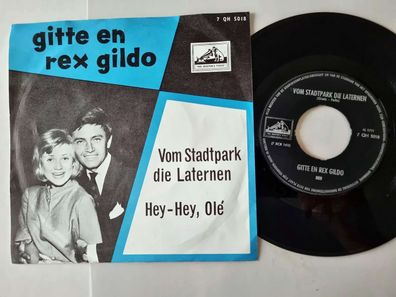 Gitte en Rex Gildo - Vom Stadtpark die Laternen 7'' Vinyl Holland