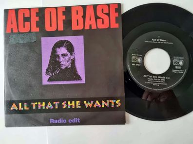 Ace Of Base - All that she wants (Radio Edit) 7'' Vinyl Germany