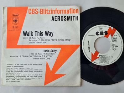 Aerosmith - Walk this way 7'' Vinyl Germany PROMO