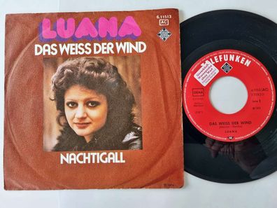 Luana - Das weiss der Wind 7'' Vinyl Germany PROMO-STICKER