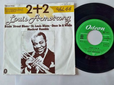 Louis Armstrong - 2 Plus 2/ Basin' street blues 7'' Vinyl Germany
