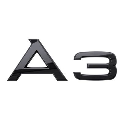 Original Audi A3 Schriftzug Modellbezeichnung Aufkleber Emblem schwarz 8Y4853741T94