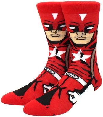 Red Quardian Motivsocken Marvel Comics Cartoon Heroes Motiv Socken mit Red Quardian