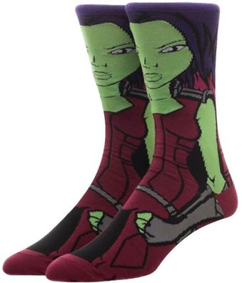 Gamora Motivsocken Marvel Comics Guardians of the Galaxy Cartoon Heroes Motiv Socken