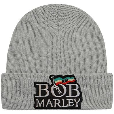 Bob Marley Graue Beanie Mütze - Reggae Rock Musik Beanies Mützen Caps Hats Hüte
