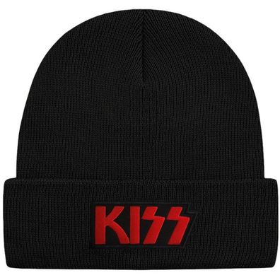 Kiss Schwarze Beanie Mütze - Hard Heavy Metal Musik Beanies Mützen Caps Hats Hüte