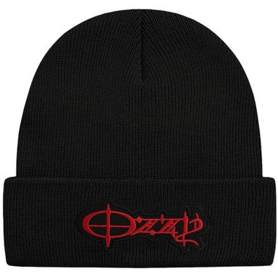 Ozzy Osbourne Schwarze Beanie Mütze - Hard Rock Musik Beanies Mützen Caps Hats Hüte