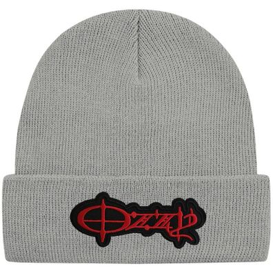 Ozzy Osbourne Graue Beanie Mütze - Hard Rock Musik Beanies Mützen Caps Hats Hüte
