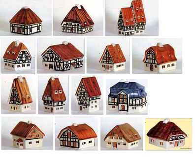 Porzellanhäuser - Original Plazza Lichthäuser Höhe 8,0 - 18,0 cm