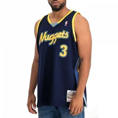 Mitchell & Ness Herren T-Shirt NBA Swingman Denver Nuggets Allen Iverson SMJ