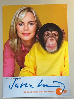 Saskia Valencia Unser Charly ZDF Autogrammkarte original signiert #S1971