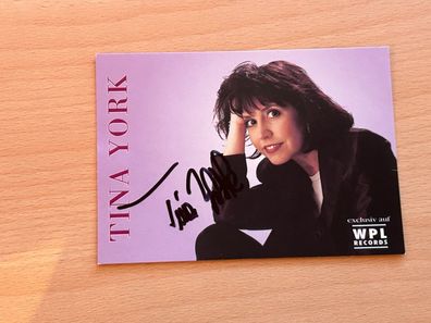 Tina York Autogrammkarte original signiert #S1371