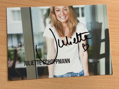 Juliette Schoppmann Autogrammkarte original signiert #S1280