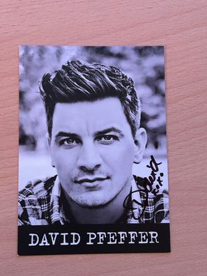 David Pfeffer Autogrammkarte original signiert #S1412