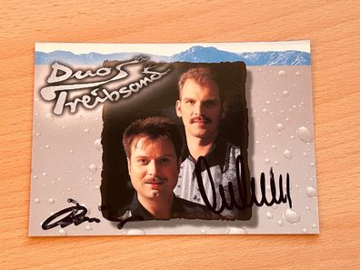 Duo Treibsand Autogrammkarte original signiert #S1379