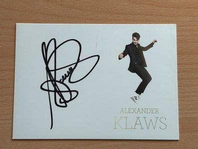 Alexander Klaws Autogrammkarte original signiert #S915