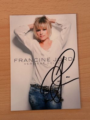 Francine Jord Autogrammkarte original signiert #S1454