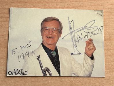 Hazy Osterwald Autogrammkarte original signiert #S1284