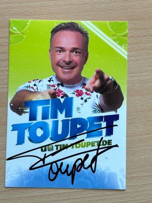 Tim Toupet Autogrammkarte original signiert #S1116