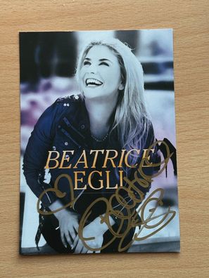 Beatrice Egli Autogrammkarte original signiert #S1297