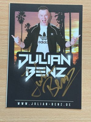 Julian Benz Autogrammkarte original signiert #S1131