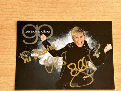 Géraldine Oliver Autogrammkarte original signiert #S1248