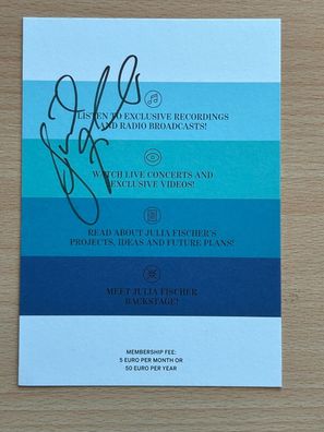 Julia Fischer Autogrammkarte original signiert #S1145