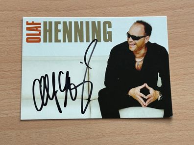 Olaf Henning Autogrammkarte original signiert #S1352