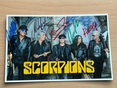 Scorpions Autogrammkarte 15x20 original signiert #S1306