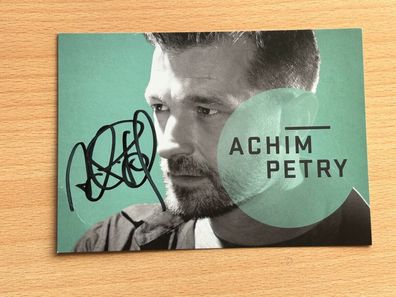 Achim Petry Autogrammkarte original signiert #S1239