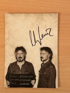 Wolfgang Niedecken Autogrammkarte original signiert #S794