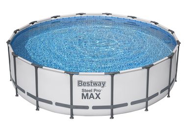 Steel Pro MAX™ Solo Pool ohne Zubehör Ø 488 x 122 cm, lichtgrau, rund