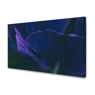 CANVAS Leinwandbilder XXL Wandbilder Kunstdruck Violette Blütenblätter