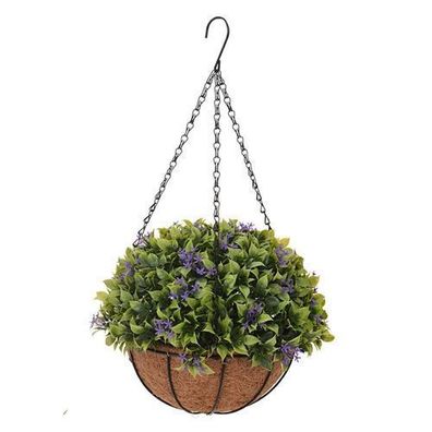 Künstliche Blume Topf hängend Blumenampel Zimmerpflanze Dekoration Realistisch grün