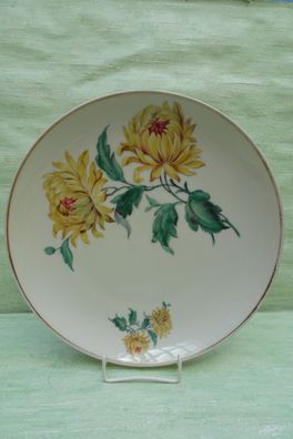 Teller Schale Platte Royal Ivory KPM AD1831 gelbe Blumen ca 32x4cm