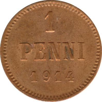 Finnland 1 Penni 1914 Großherzogtum*