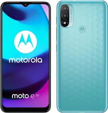Motorola Moto e20 blau
