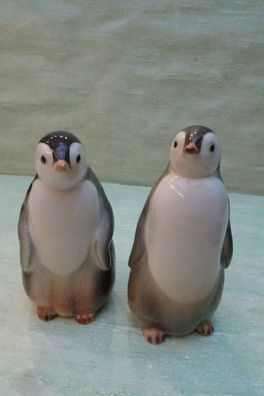 Pinguin Paar Made USSR Russia Lomonosow ca 16 / 15 cm