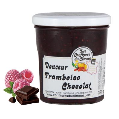 Les Confitures du Climont Himbeere-Schokolade Brotaufstrich