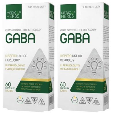 Gaba Gamma Aminobuttersäure Hochdosiert Pure Ohne Zusätze 520mg 120 Kapseln