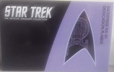 STAR TREK Enterprise NX-01 Widmungsplakette (Dedication Plaque) OVP Eaglemoss