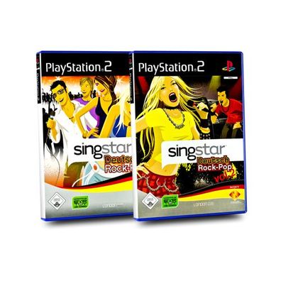 2 PlayStation 2 Spiele Singstar Deutsch ROCK POP + Deutsch ROCK POP VOL.2 - PS2