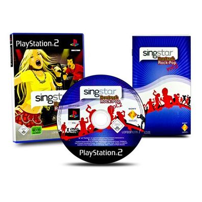 PS2 Spiel Singstar Deutsch Rock-Pop Vol.2 ohne Micros
